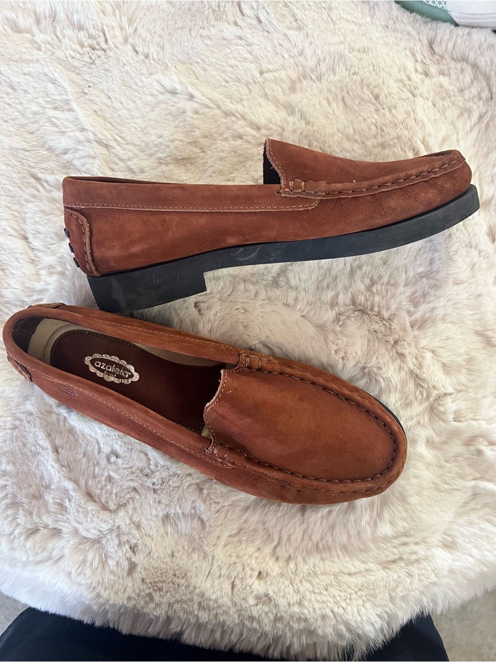 Azaleia Brown Slip on Loafers Shoes Size 9.5 - Picture 3 of 8